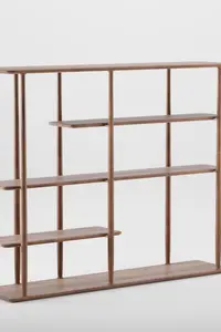Regal Nila minimalistický dřevěný regál z masivu
