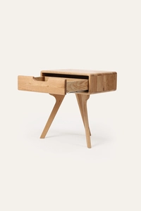 Noční stolek Naim minimalistický dřevěný noční stolek