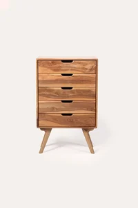 Komoda Amadeo vysoká zásuvková komoda z masivu