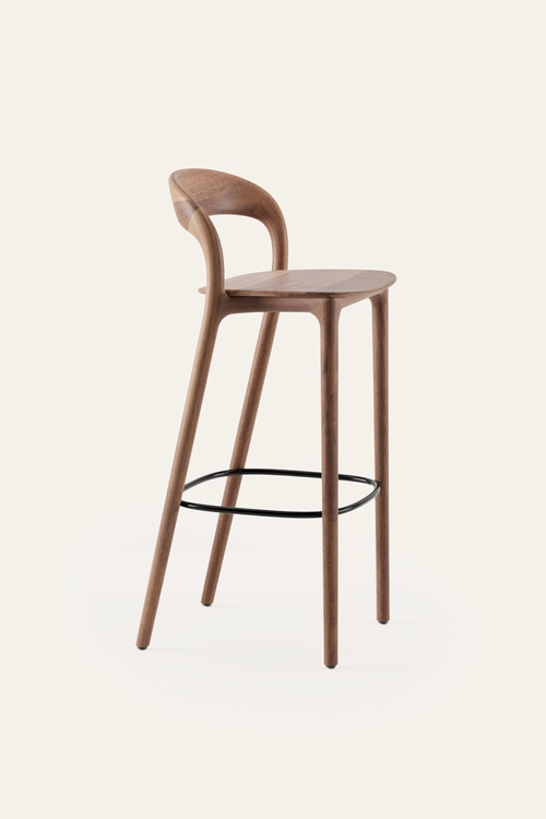 Barová židle Neva Light elegantní dřevěná barová židle