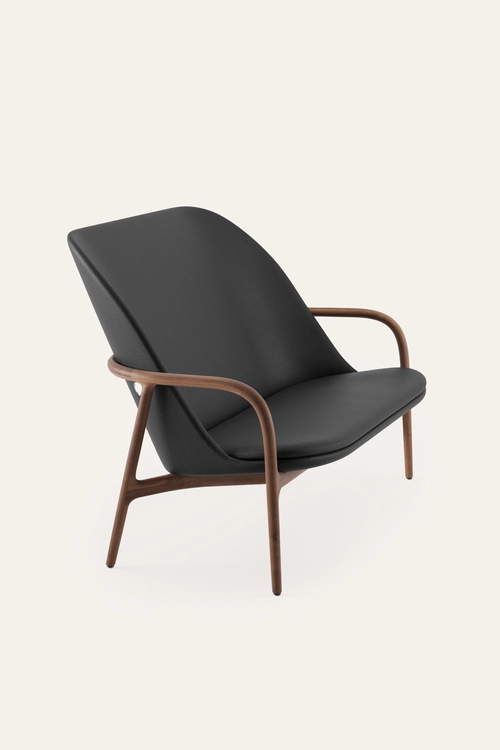 Pohovka Neva Soft high luxusní dvoumístná designová pohovka z masivního dřeva