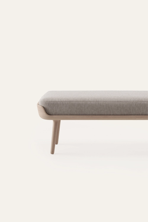 Lavice Thor dřevěná čalouněná lavice z masivu