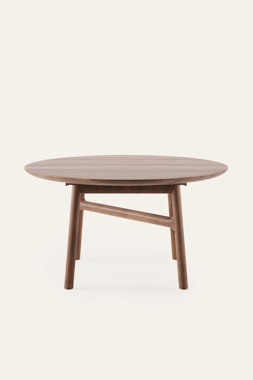 Rozkládací stůl Dash kulatý rozkládací jídelní stůl z masivního dřeva