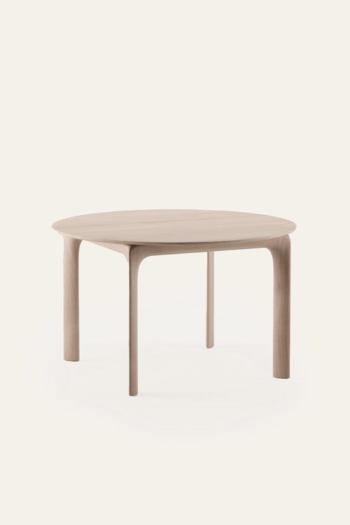 Rozkládací stůl Fin kulatý rozkládací stůl z masiv