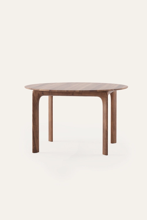 Rozkládací stůl Fin kulatý rozkládací stůl z masiv