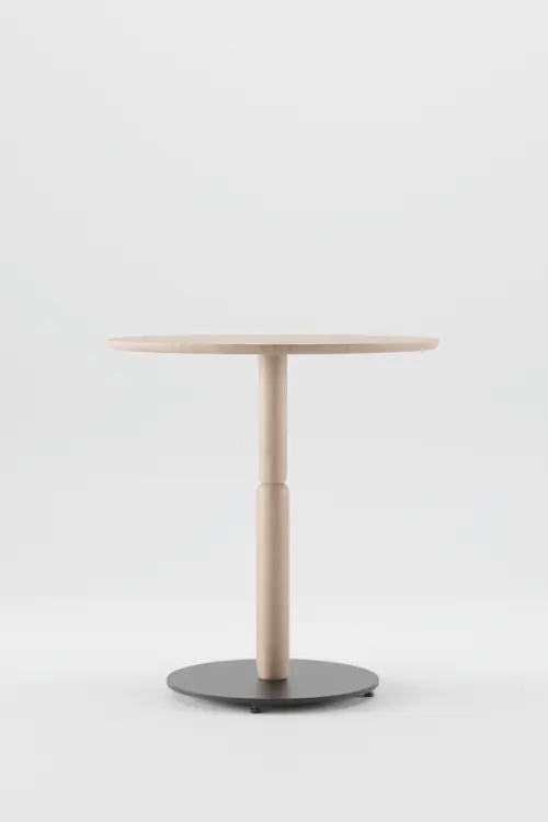 Stůl Bistro kulatý bistro stůl s masivní dřevěnou nohou