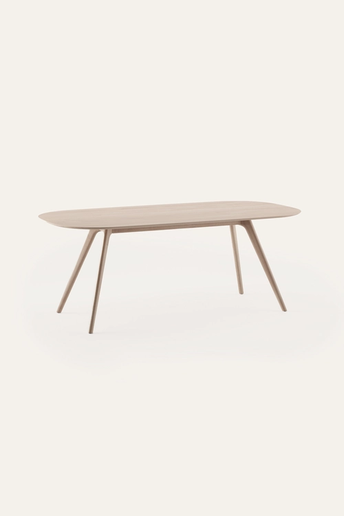 Stůl Coco elegantní oválný jídelní stůl z masivního dřeva