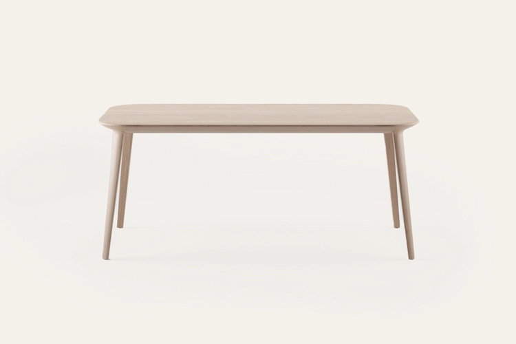 Stůl Kalota designový jídelní stůl s měkce tvarovanou deskou
