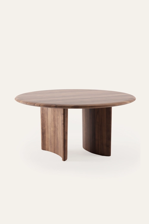 Stůl Monument Round kulatý masivní stůl s robustní podnoží