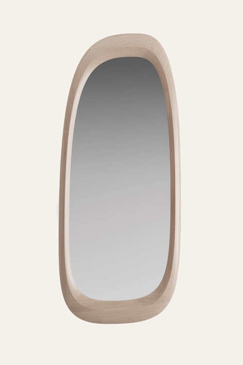 Zrcadlo Monument oválné nástěnné zrcadlo s masivním dřevěným rámem