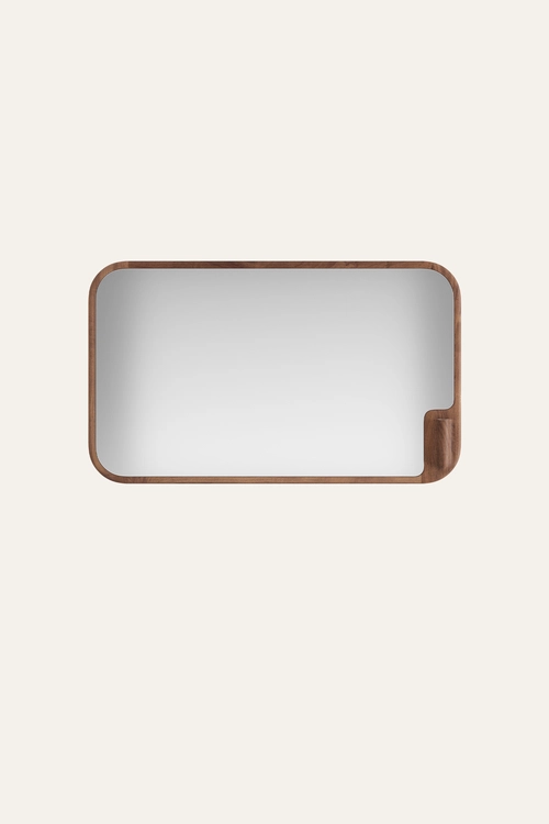 Zrcadlo Muse obdélníkové nástěnné zrcadlo s masivním dřevěným rámem