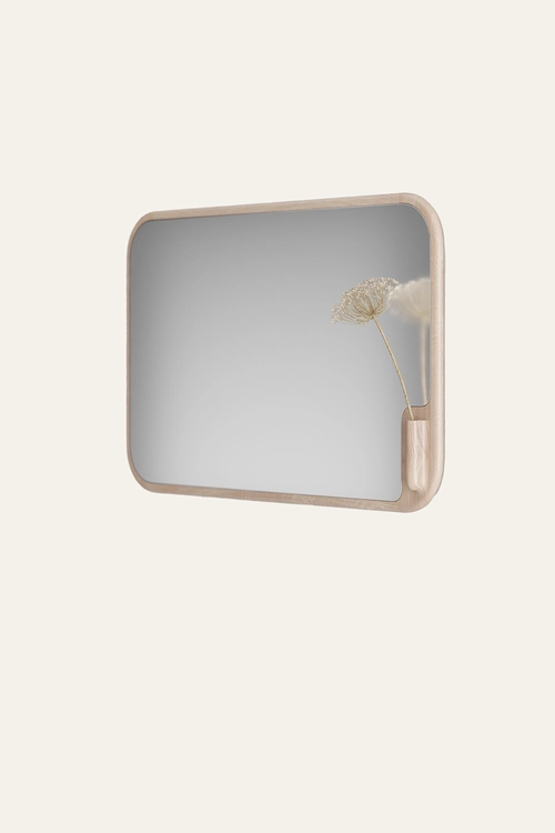 Zrcadlo Muse obdélníkové nástěnné zrcadlo s masivním dřevěným rámem