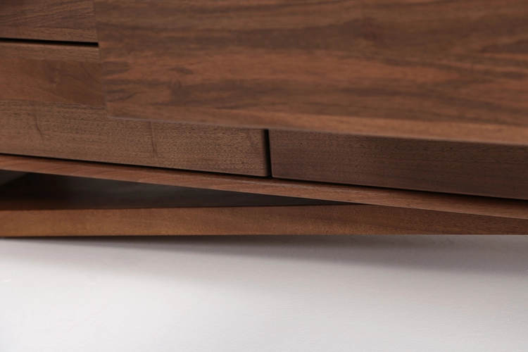 TV stolek Linea designový TV lowboard z masivního dřeva