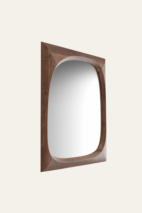 Zrcadlo Monument čtvercové nástěnné zrcadlo z masivu