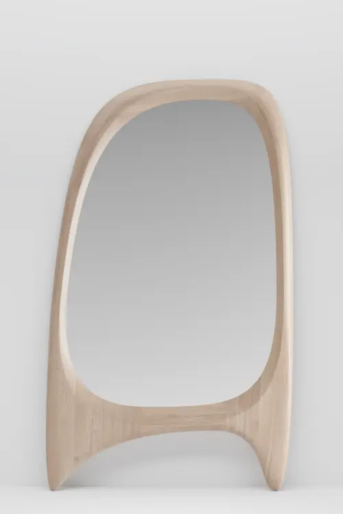 Zrcadlo Monument s nožičkami nástěnné zrcadlo s masivním dřevěným rámem