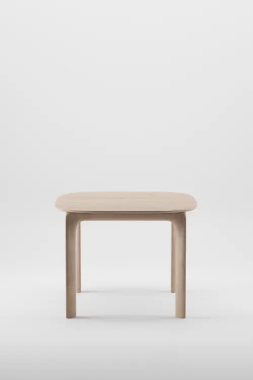 Čtvercový stůl Fin minimalistický rozkládací jídelní stůl z masivu