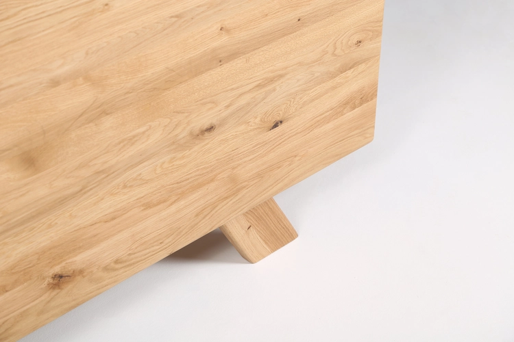 Postel Luca dřevěná manželská postel v rustikálním stylu