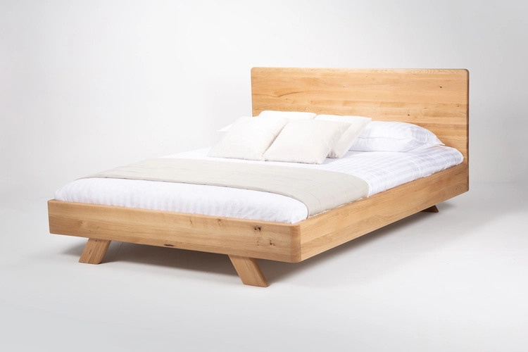 Postel Luca dřevěná manželská postel v rustikálním stylu