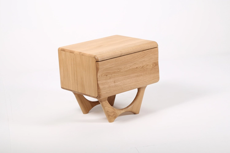 Noční stolek Antoni designový dřevěný noční stolek