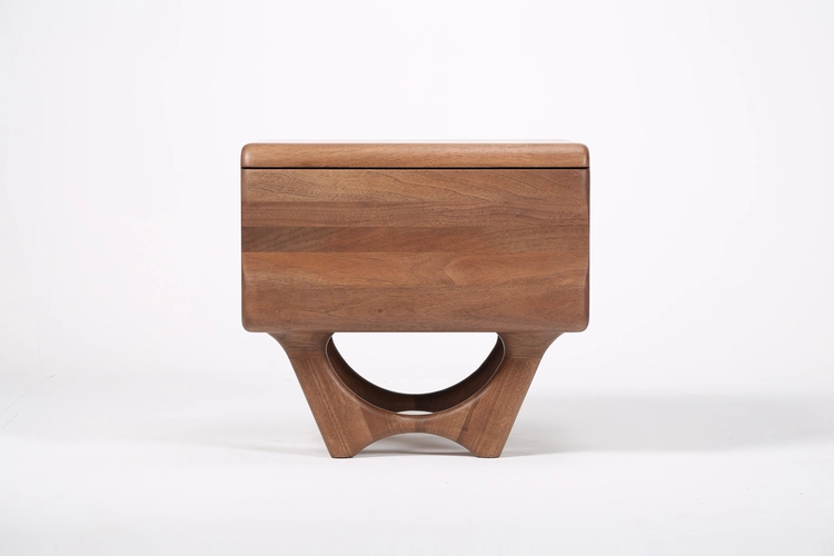 Noční stolek Antoni designový dřevěný noční stolek