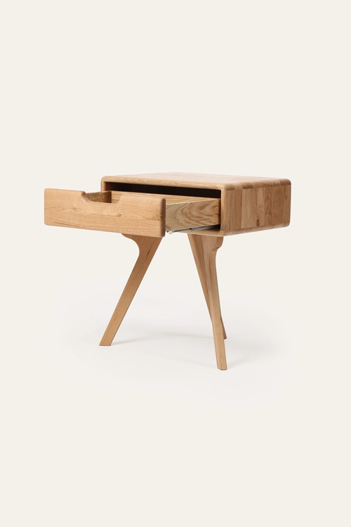 Noční stolek Naim minimalistický dřevěný noční stolek