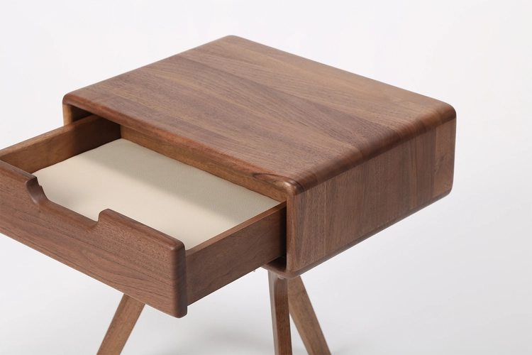 Noční stolek Naim minimalistický dřevěný noční stolek