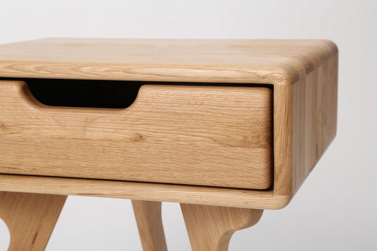 Noční stolek Naim minimalistický dřevěný noční stolek