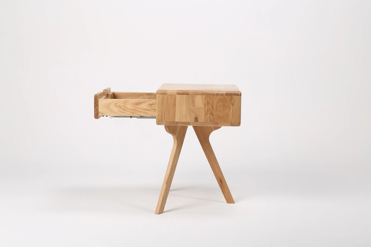 Noční stolek Naim minimalistický dřevěný noční stolek