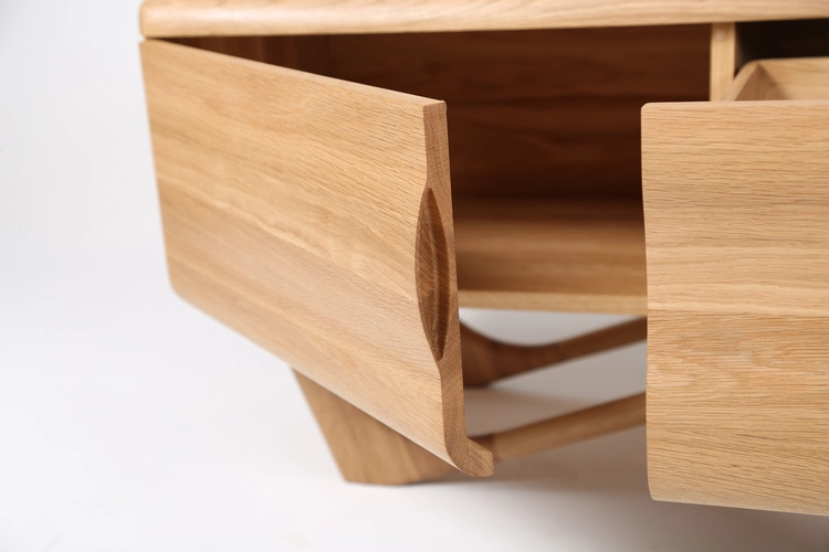 TV stolek Antoni 1600 luxusní dřevěný TV lowboard