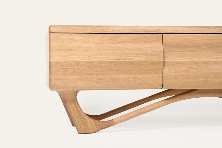 TV stolek Antoni 1600 luxusní dřevěný TV lowboard