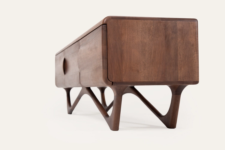 TV stolek Antoni 1600 luxusní dřevěný TV lowboard