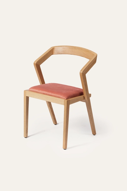 Židle Marina moderní jídelní židle z masivu s čalouněním