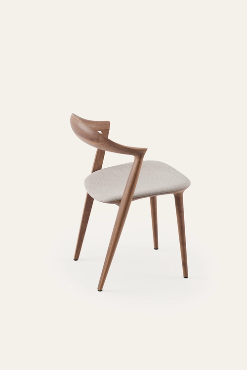 Židle Addo jídelní židle z masivu s čalouněným sedákem