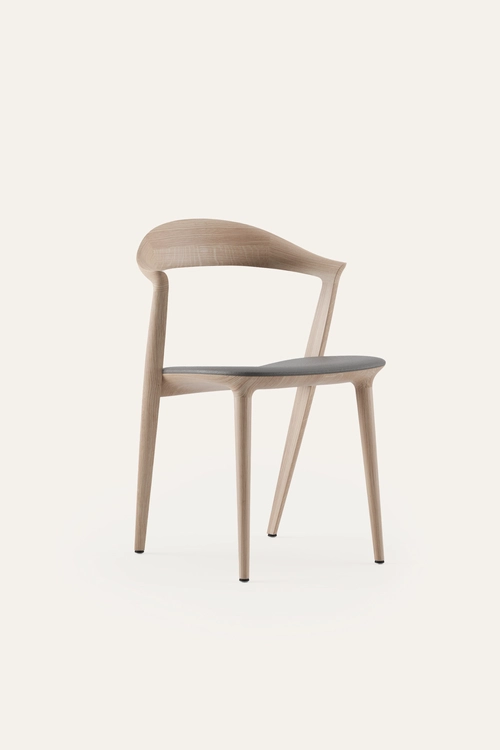 Židle Addo jídelní židle z masivu s čalouněným sedákem