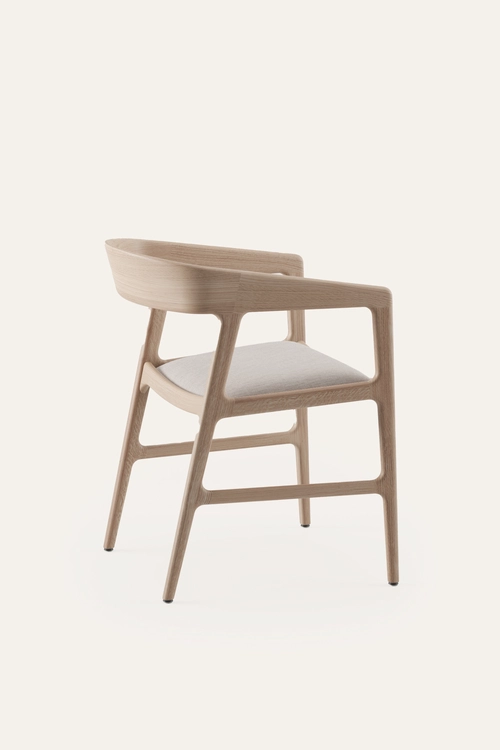 Židle Tesa designová dřevěná jídelní židle s područkami