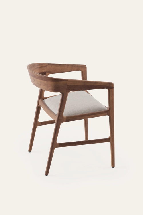 Židle Tesa designová dřevěná jídelní židle s područkami