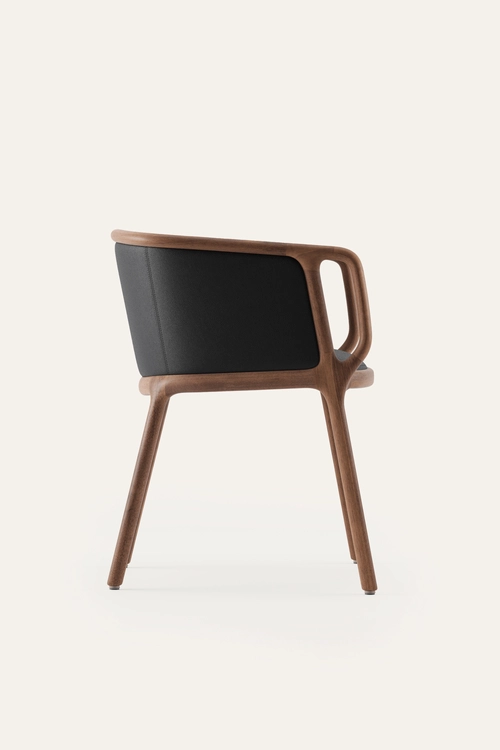 Židle Velo designová čalouněná židle z masivního dřeva