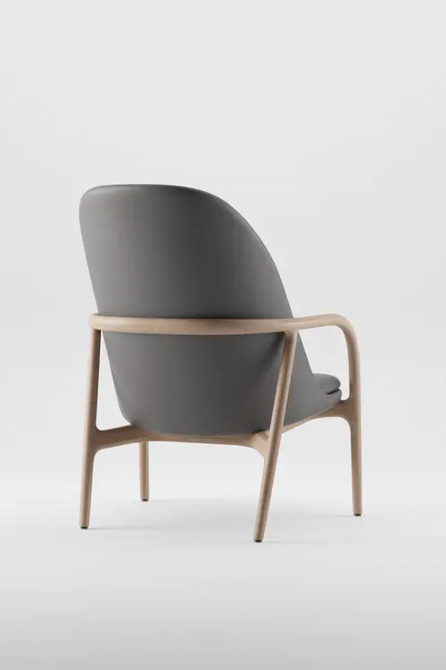 Křeslo Neva  high luxusní křeslo z masivního dřeva