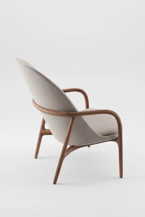 Křeslo Neva  high luxusní křeslo z masivního dřeva