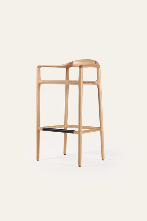 Barová židle Sagrada designová barová židle z masivu (vyšší)