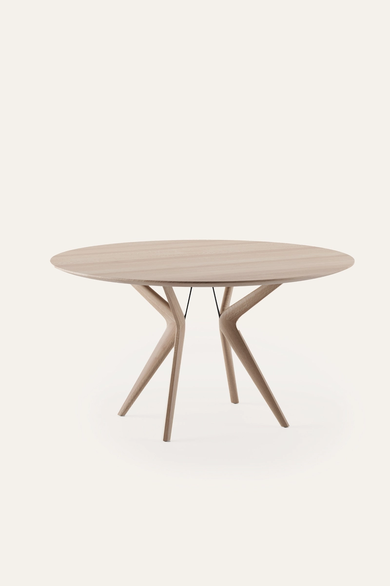 Stůl Lakri kulatý designový jídelní stůl