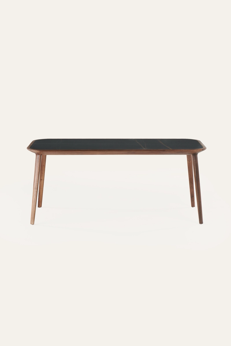 Stůl Kalota designový jídelní stůl s keramickou deskou