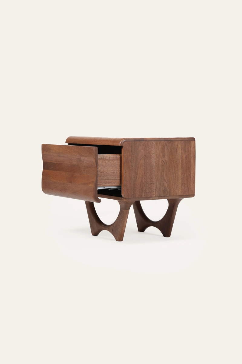 Noční stolek Antoni designový dřevěný noční stolek