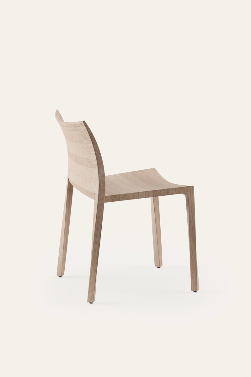 Židle Torsio minimalistická designová jídelní židle z masivu